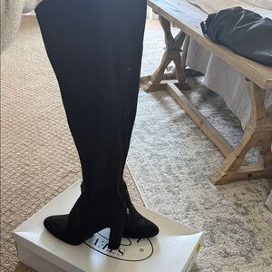 Steve Madden Black Over the Knee Boots